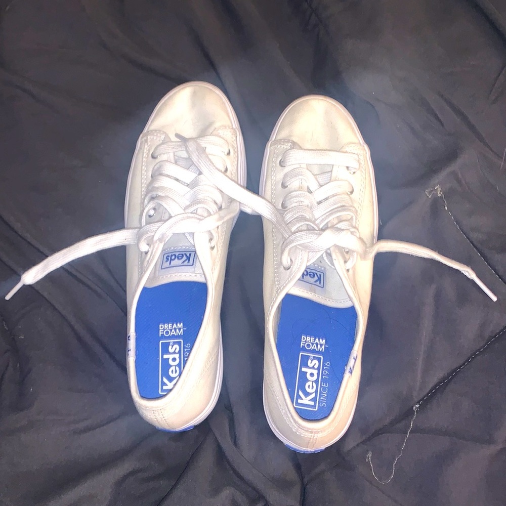White platform keds